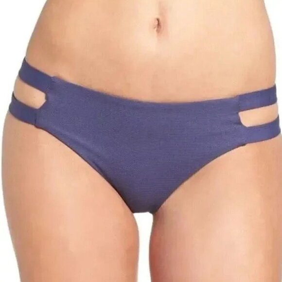 NWT Tavik Chloe Full Ribbed Swim Bottom in Cobalt Blue - Extra Small - Picture 1 of 9